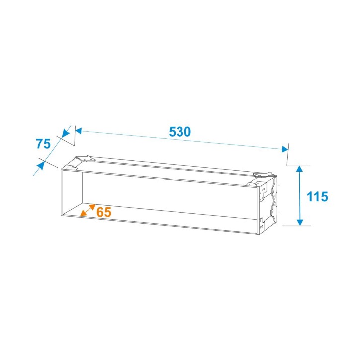 Roadinger - Rack Profi 2U 25cm - Caixa 19" | Z-Bombilla