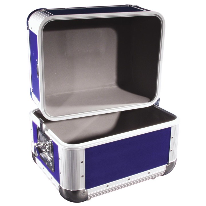 Roadinger - Record Case ALU 50/50, rounded, dark blue - LP / CD Case | Z-Bombilla