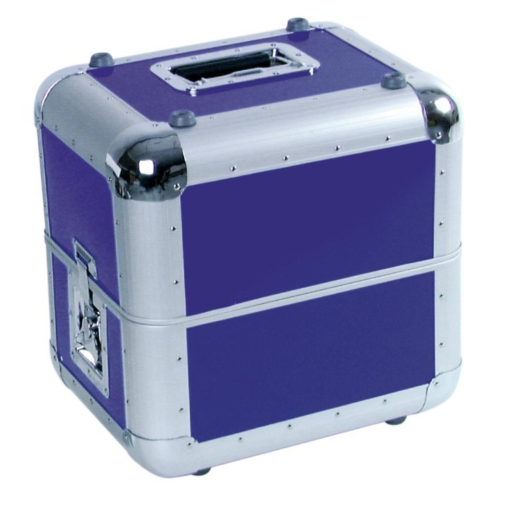 Roadinger - Record Case ALU 50/50, rounded, dark blue - LP / CD Case | Z-Bombilla