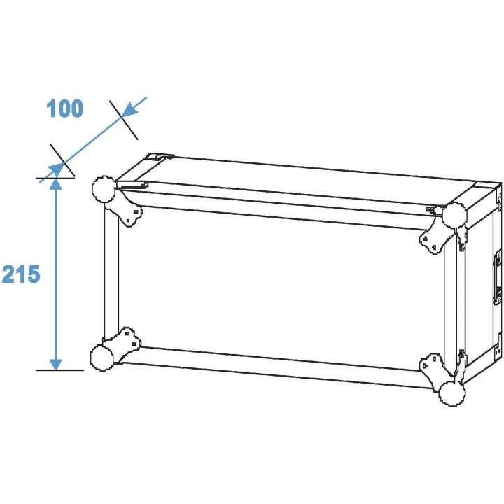 Roadinger - Amplifier Rack PR-2ST, 4U, 57cm deep - Caixa 19" | Z-Bombilla