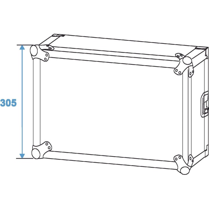 Roadinger - Amplifier Rack PR-2, 6U, 47cm deep - Caixa 19" | Z-Bombilla