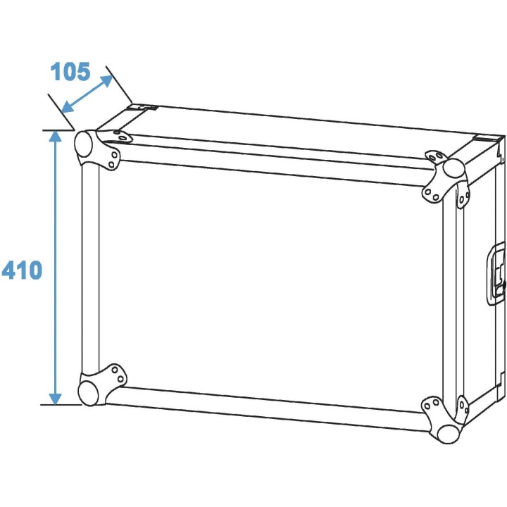 Roadinger - Amplifier Rack PR-2, 8U, 47cm deep - Caixa 19" | Z-Bombilla