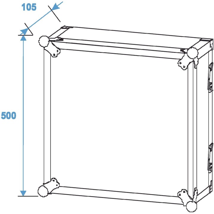 Roadinger - Amplifier Rack PR-2, 10U, 47cm deep - Caixa 19" | Z-Bombilla