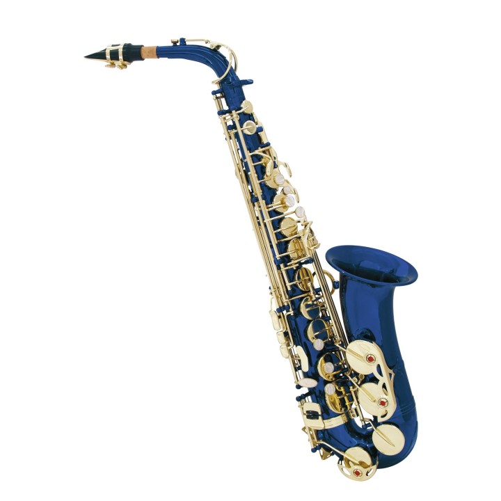 Dimavery - SP-30 Eb Alto Saxophone, blue - Saxofon | Z-Bombilla