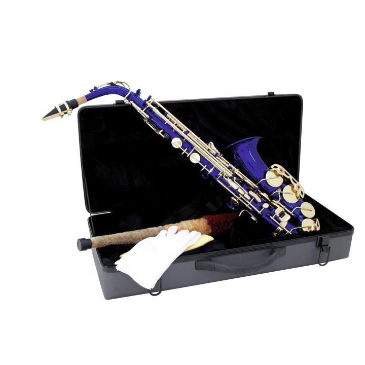 Dimavery - SP-30 Eb Alto Saxophone, blue - Saxofon | Z-Bombilla