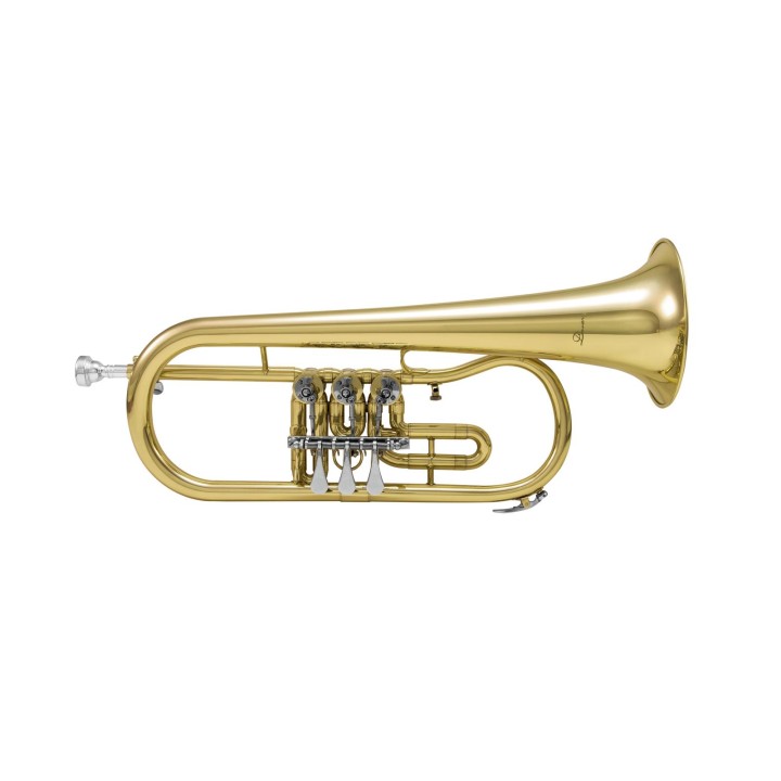 Dimavery - FH-310D Bb Flugelhorn rotary val - Trombeta | Z-Bombilla