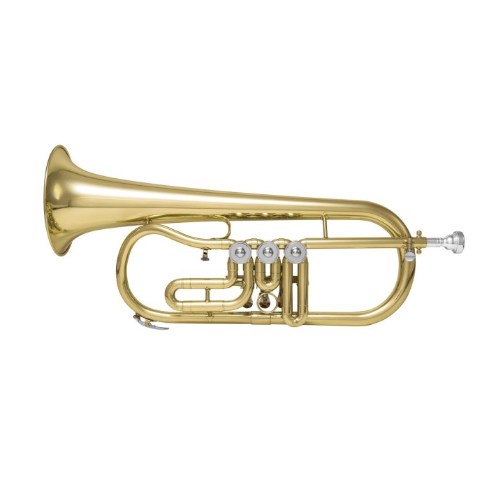 Dimavery - FH-310D Bb Flugelhorn rotary val - Trombeta | Z-Bombilla