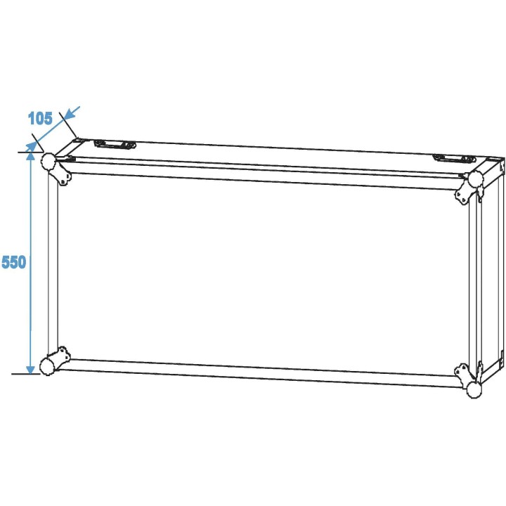 Roadinger - Amplifier Rack PR-2ST, 18U, 57cm with wheels - Caixa 19" | Z-Bombilla