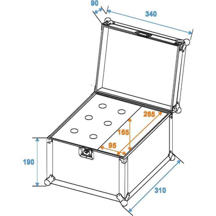 Roadinger - Microphone Case Road 6 Microphones black - Plusieurs Rack | Z-Bombilla