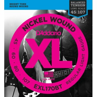 D'addario - EXL170BT BALANCED TENSION REGULAR LIGHT [45-107] - Bass String | Z-Bombilla