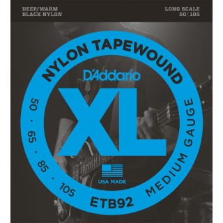 D'addario - ETB92 TAPEWOUND MEDIUM LONG SCALE [50-105] - Bass String | Z-Bombilla