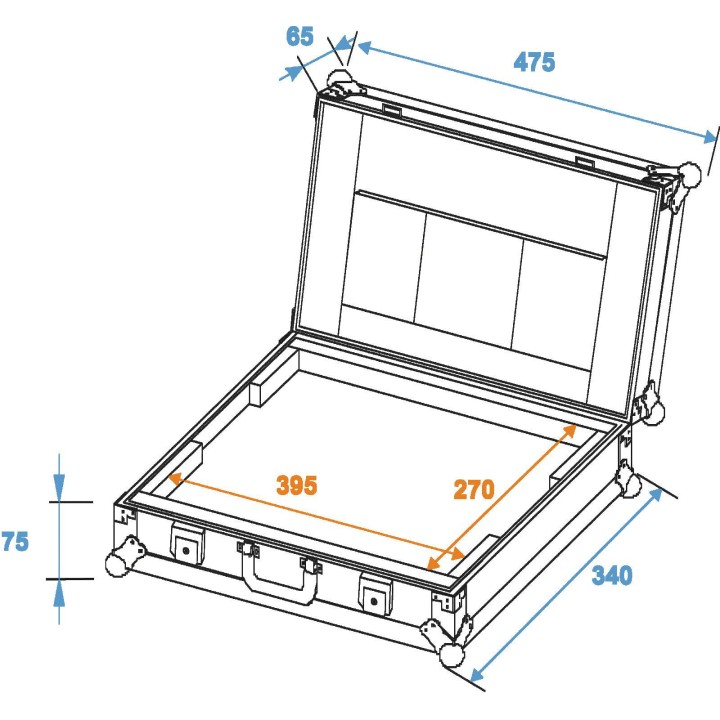 Roadinger - Laptop Case LC-17 - Plusieurs Rack | Z-Bombilla