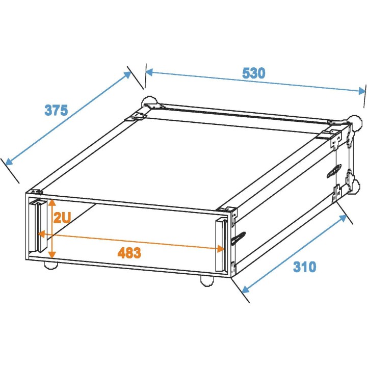 Roadinger - Case for Wireless Microphone Systems - Plusieurs Rack | Z-Bombilla