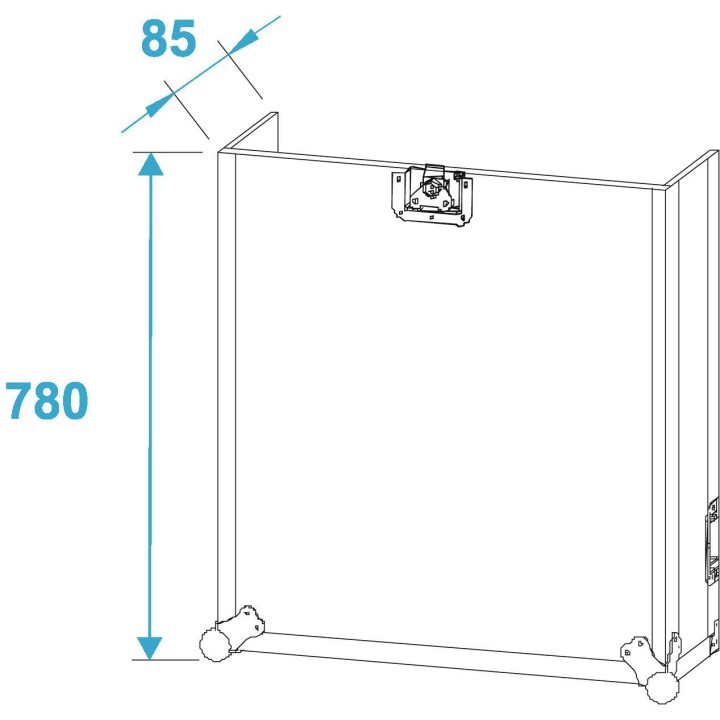 Roadinger - Special Combo Case Pro, 14U with wheels - Custodie 19" | Z-Bombilla