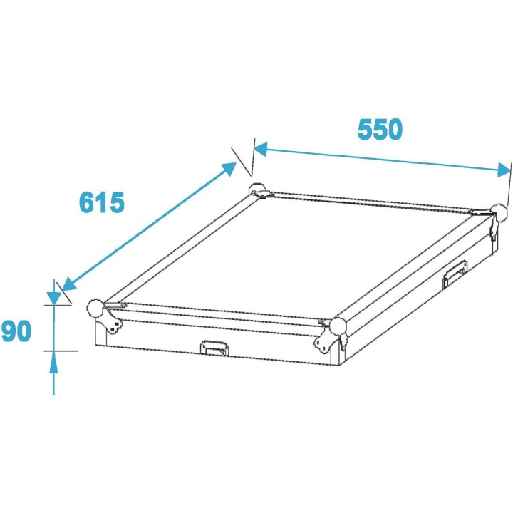Roadinger - Special Combo Case Pro, 17U with wheels - Caixa 19" | Z-Bombilla