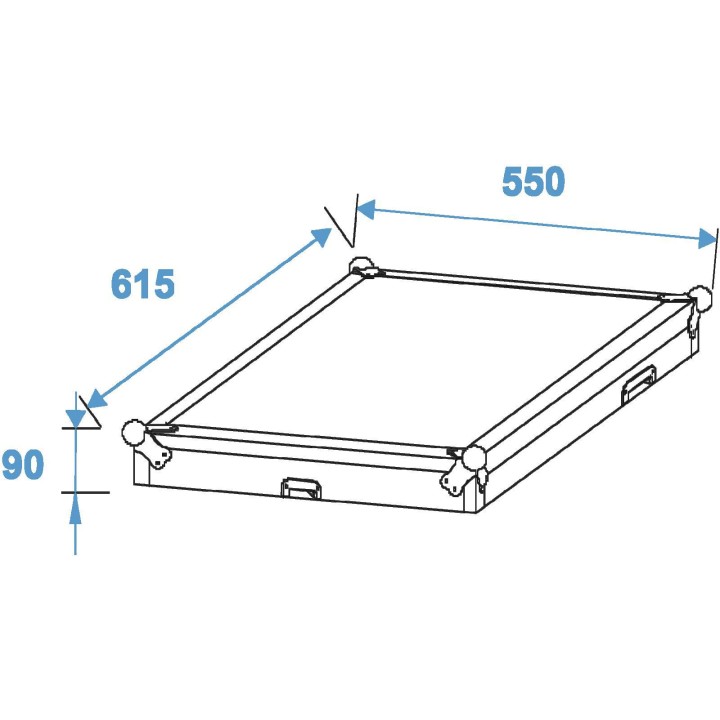 Roadinger - Special Combo Case Pro, 20U with wheels - Caixa 19" | Z-Bombilla