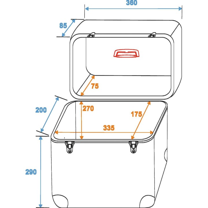 Roadinger - Record Case ALU Battle/Booking, rounded - LP / CD Case | Z-Bombilla