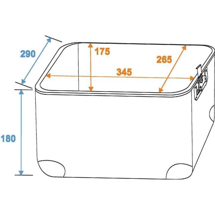 Roadinger - Record Case ALU 50/50, rounded, bk - LP / CD Case | Z-Bombilla