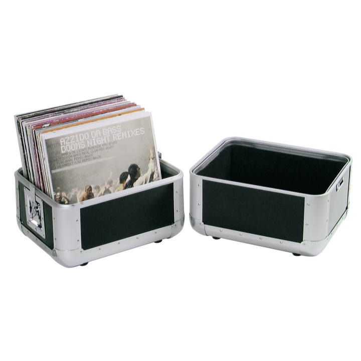 Roadinger - Record Case ALU 50/50, rounded, bk - LP / CD Case | Z-Bombilla