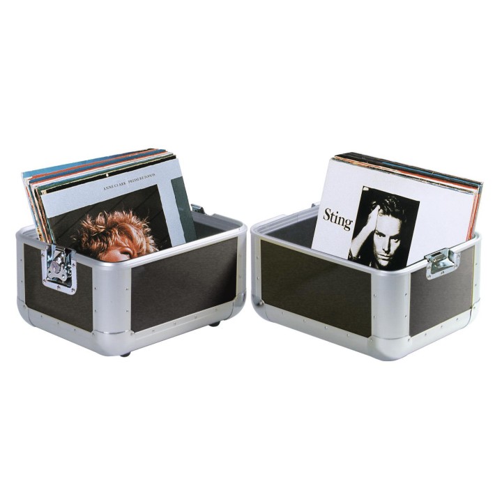 Roadinger - Record Case ALU 50/50, rounded, bk - LP / CD Case | Z-Bombilla