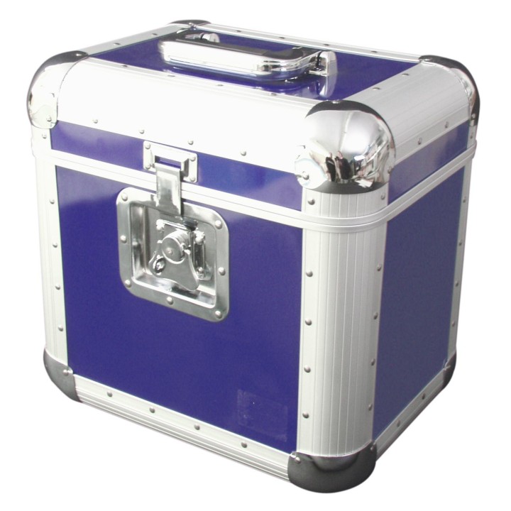 Roadinger - Record Case ALU 75/25, rounded, blue - LP / CD Case | Z-Bombilla