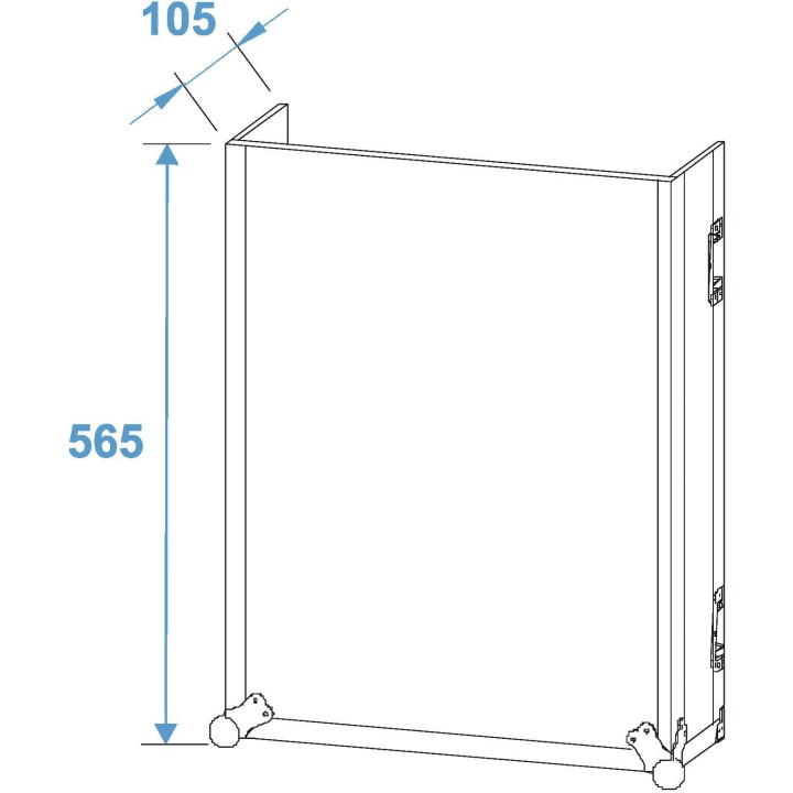 Roadinger - Special Combo Case LS5 Laptop Desk, 12U - Custodie 19" | Z-Bombilla