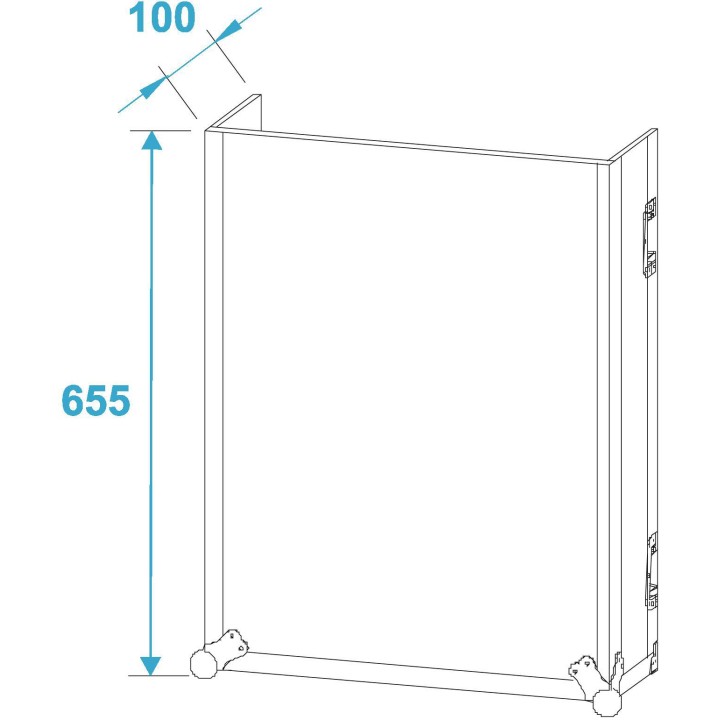 Roadinger - Special Combo Case LS5 Laptop Desk, 14U - Rack 19" | Z-Bombilla