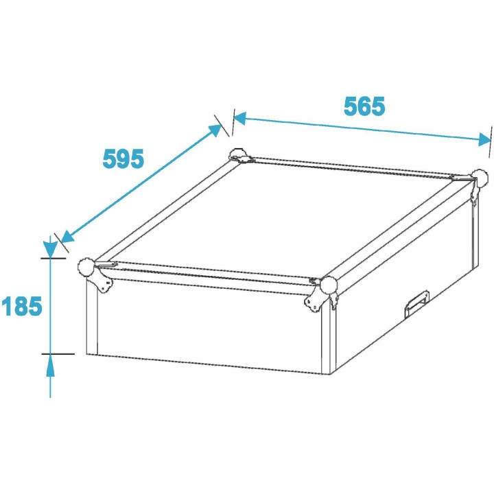 Roadinger - Special Combo Case LS5 Laptop Desk, 14U - Rack 19" | Z-Bombilla