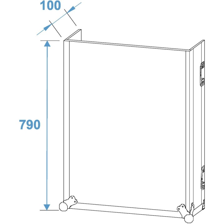 Roadinger - Special Combo Case LS5 Laptop Desk, 17U - Custodie 19" | Z-Bombilla