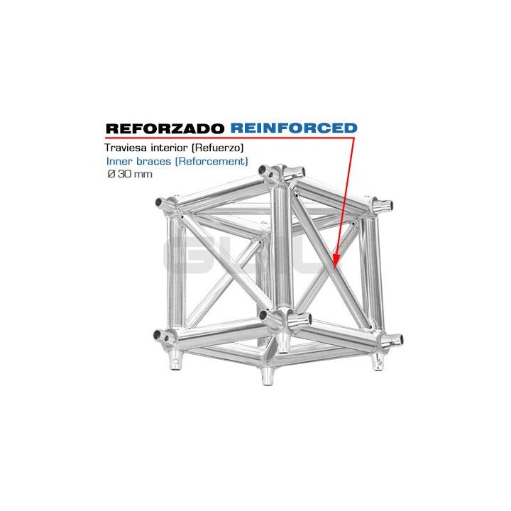 Guil - DDO/TQN400XL-5 - 4 Points Aluminium Truss 40 x 40 cm | Z-Bombilla