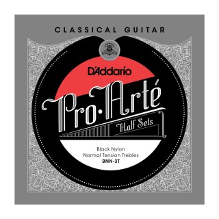 D'addario - BNN-3T PRO-ARTE CLASSICAL HALFSETS BLACK NYLON NORMAL TENSION - Corda Guitarra clàssica | Z-Bombilla