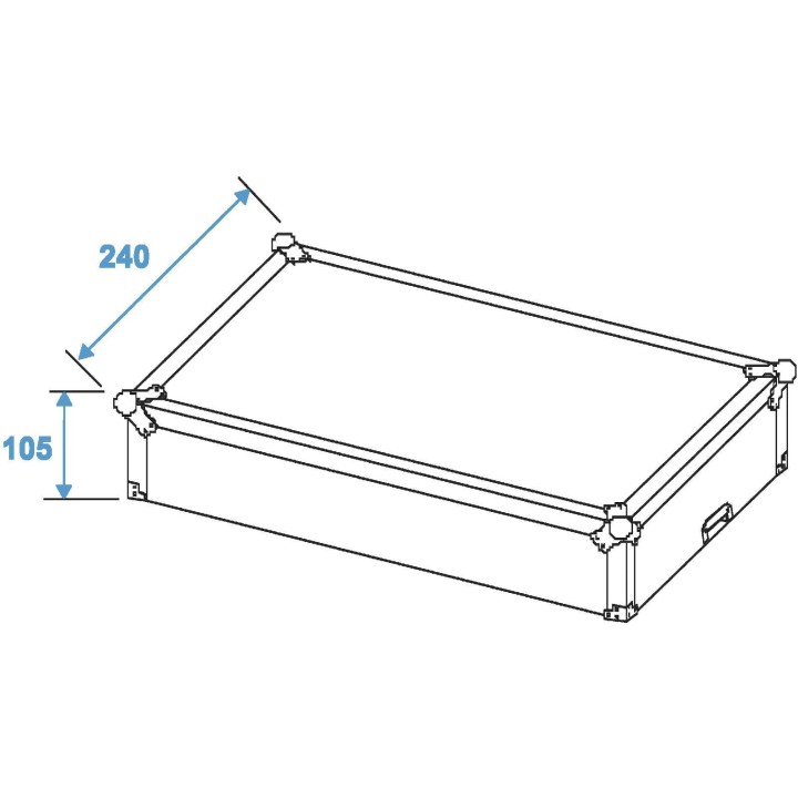 Roadinger - Mixer Case Pro MCA-19-N, 3U, black - Caixa 19" | Z-Bombilla