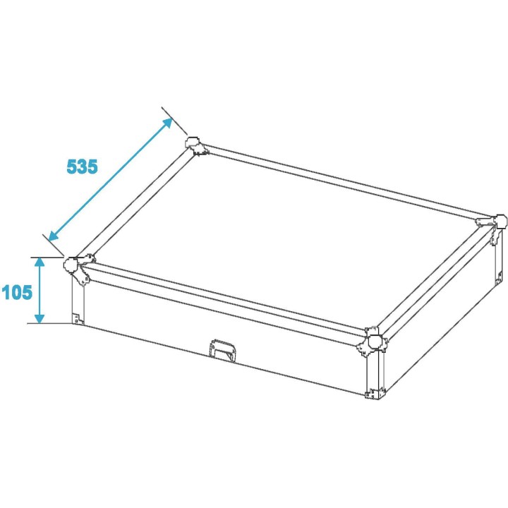 Roadinger - Mixer Case Pro MCV-19 variable bk 12U - Caixa 19" | Z-Bombilla