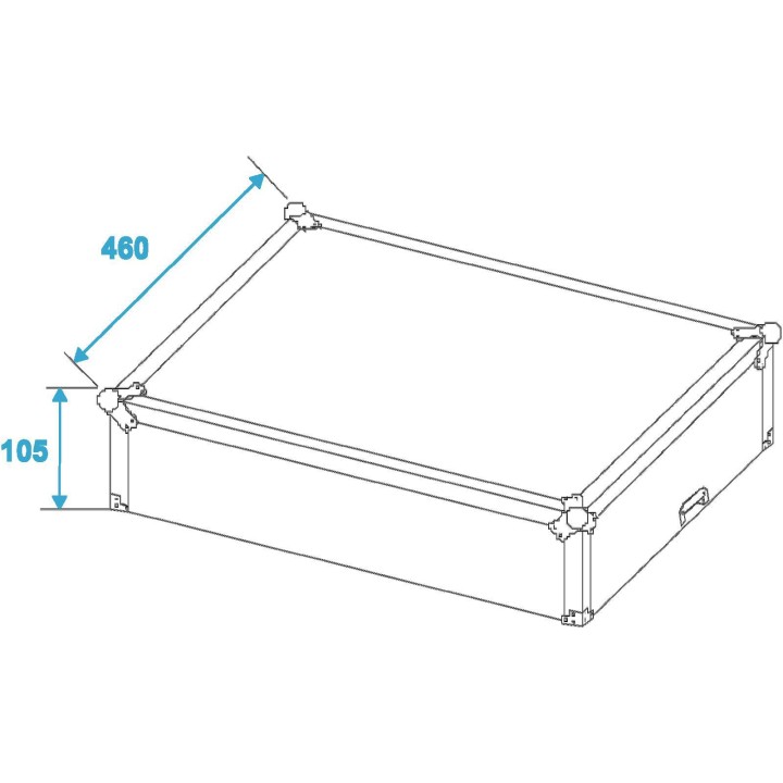 Roadinger - Mixer Case Pro MCBL-19, 8U - Caixa 19" | Z-Bombilla
