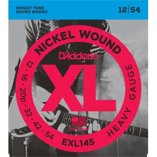D'addario - EXL145 NICKEL WOUND, HEAVY, PLAIN 3RD [12-54] - Electric Guitar String | Z-Bombilla