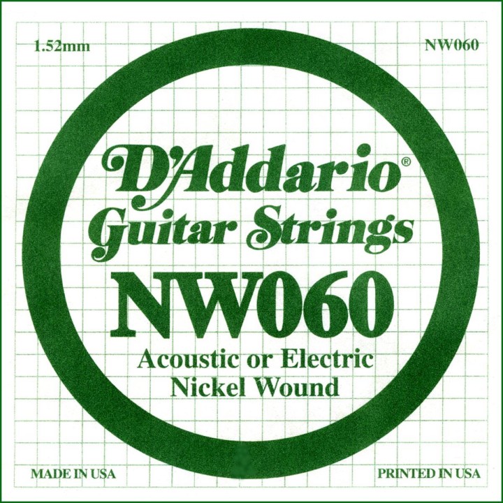 D'addario - NW060 - Electric Guitar String | Z-Bombilla