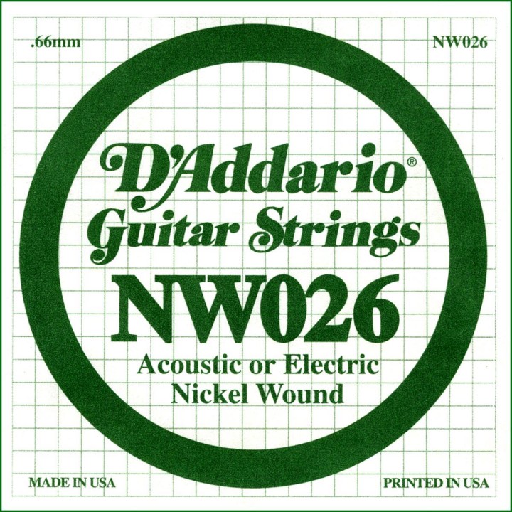 D'addario - NW026 - Electric Guitar String | Z-Bombilla