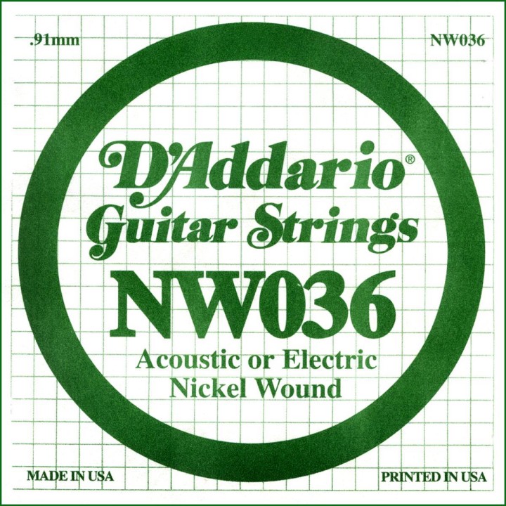 D'addario - NW036 - Electric Guitar String | Z-Bombilla