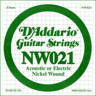 D'addario - NW021 - Electric Guitar String | Z-Bombilla