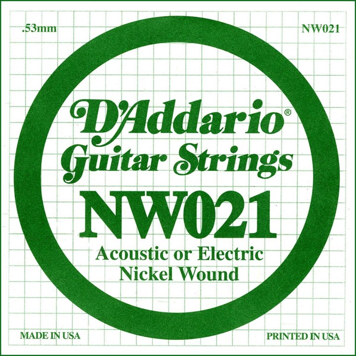 D'addario - NW021 - Electric Guitar String | Z-Bombilla