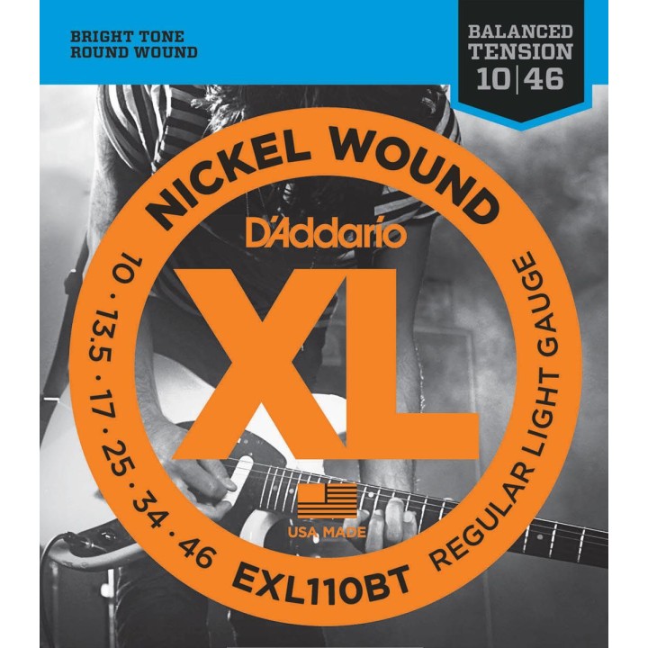 D'addario - EXL110BT BALANCED TENSION REGULAR LIGHT [10-46] - Electric Guitar String | Z-Bombilla