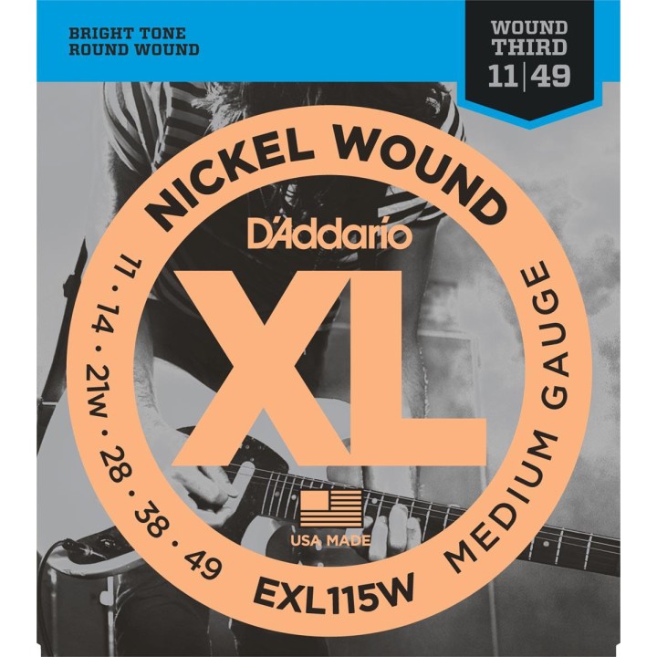 D'addario - EXL115W [11-49] - Electric Guitar String | Z-Bombilla