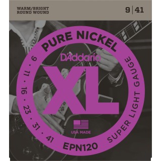D'addario - EPN120 PURE NICKEL SUPER LIGHT [09-41] - Electric Guitar String | Z-Bombilla