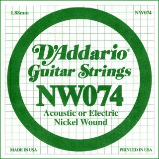 D'addario - NW074 - Electric Guitar String | Z-Bombilla