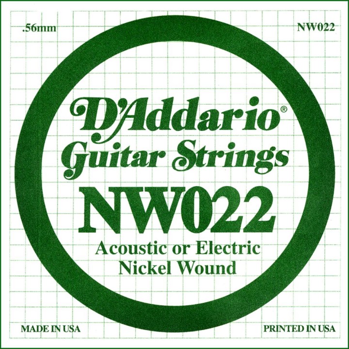 D'addario - NW022 - Electric Guitar String | Z-Bombilla