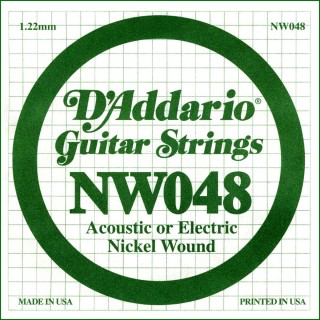 D'addario - NW048 - Electric Guitar String | Z-Bombilla