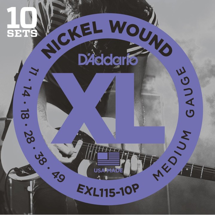 D'addario - EXL115-10P - Electric Guitar String | Z-Bombilla