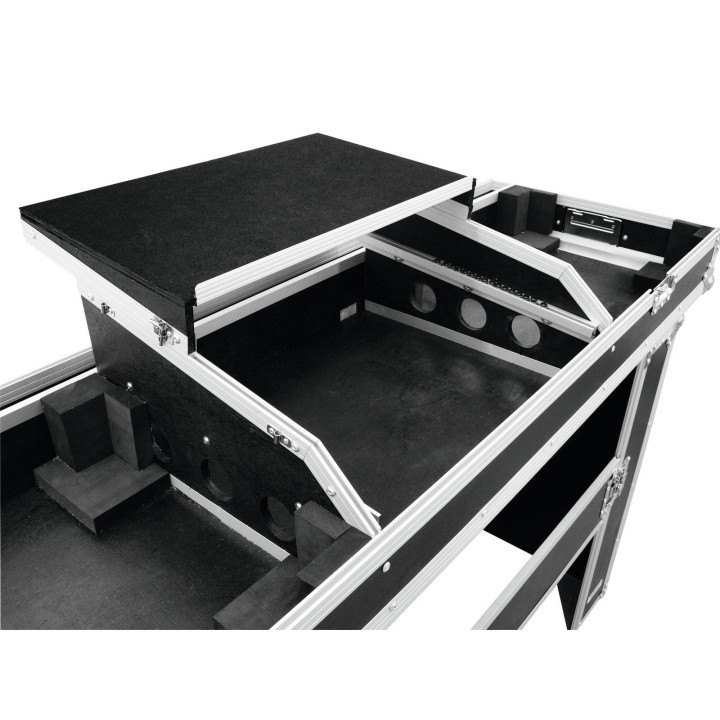 Roadinger - Console Road Table 2xTT with Laptop Tray - Rack Contrôleur DJ | Z-Bombilla
