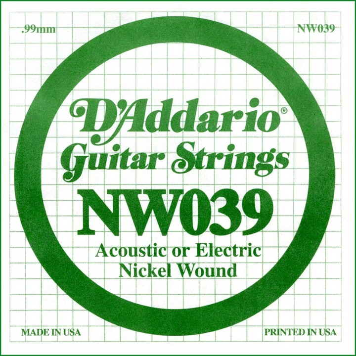 D'addario - NW039 - Electric Guitar String | Z-Bombilla