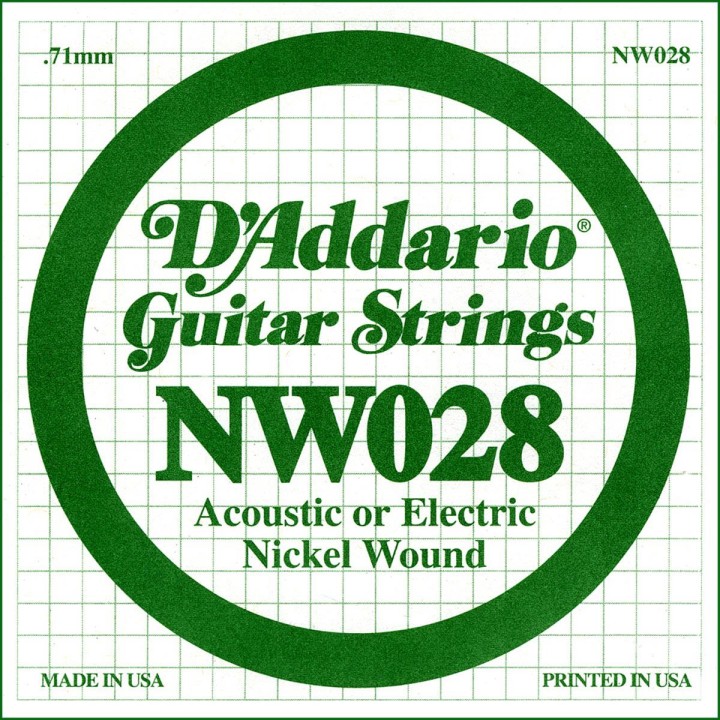 D'addario - NW028 - Electric Guitar String | Z-Bombilla